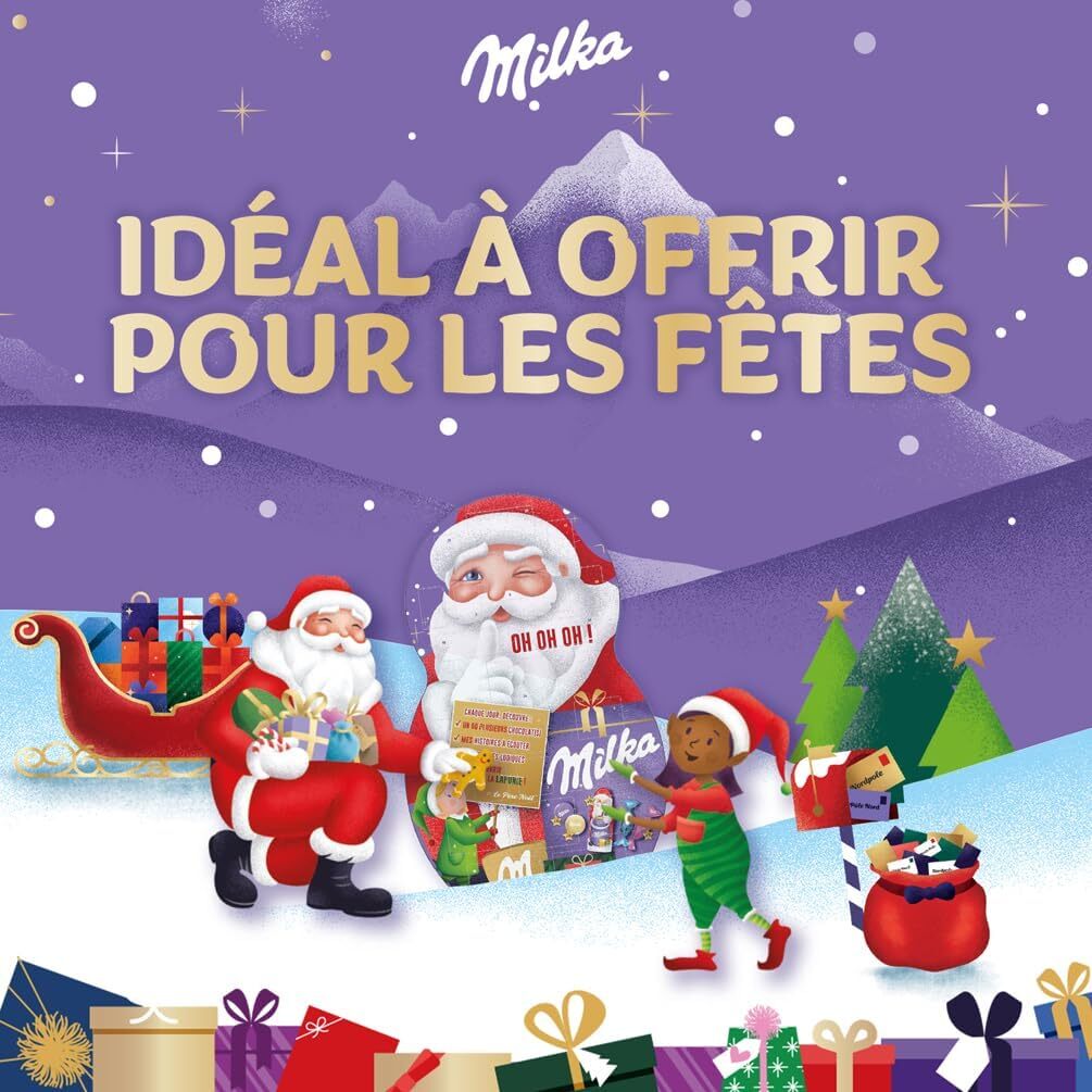 Calendrier de l'Avent Père Noël - Milka 213g